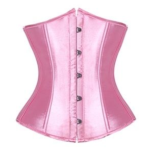 Pale pastel pink corset